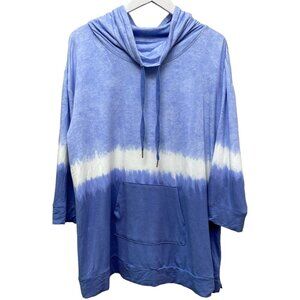 Koolaburra by UGG Size Large Womens Blue Tie Dye Pullover Sweatshirt Top